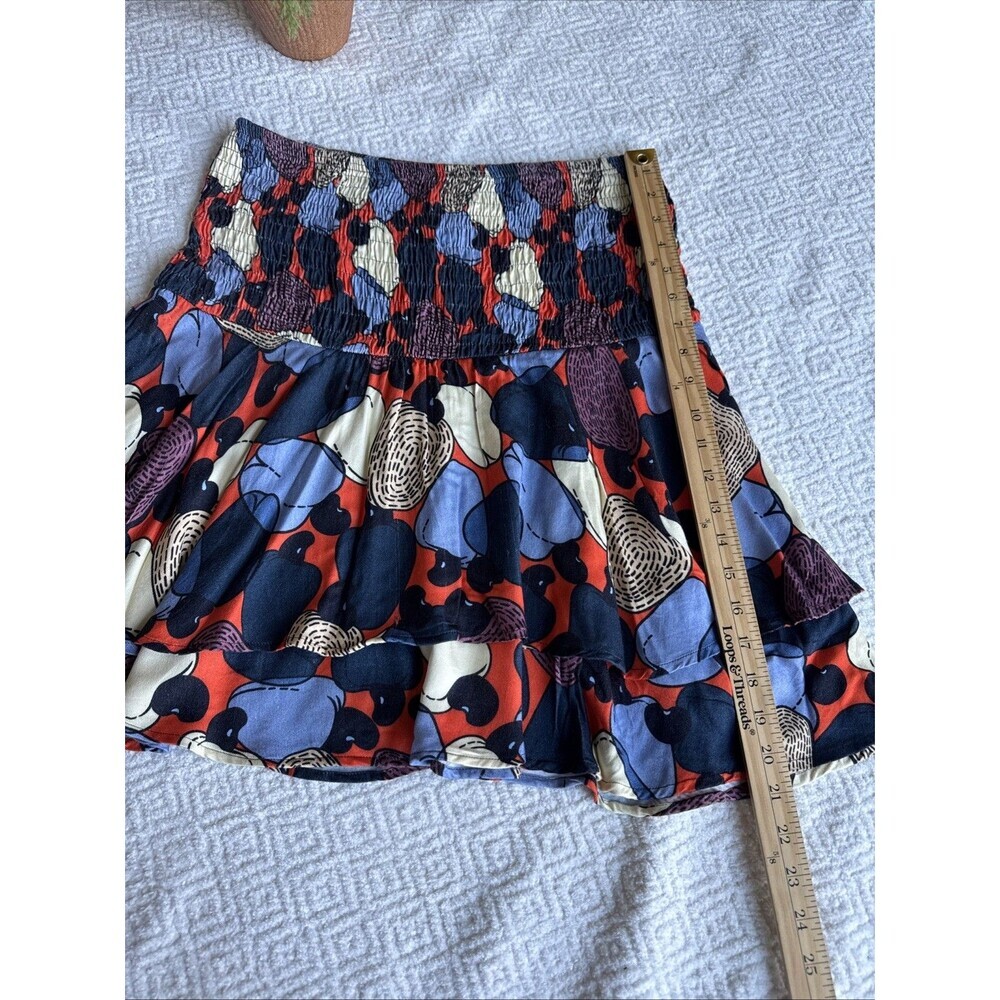 ANTHROPOLOGIE FARM RIO STEPHANIA MINI SKIRT SIZE L - Picture 6 of 10